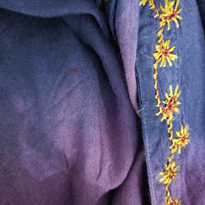 Vintage Fashion Terminal Wrap Pants Purple Tie Dye Blue Tulip Harem Hammer Genie One Size