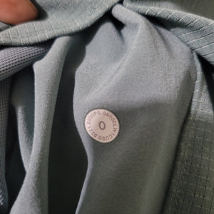 Lululemon Ventlight Zippered Jumpsuit Green Tidewater Teal Stretch Ankle Long Sleeve 0
