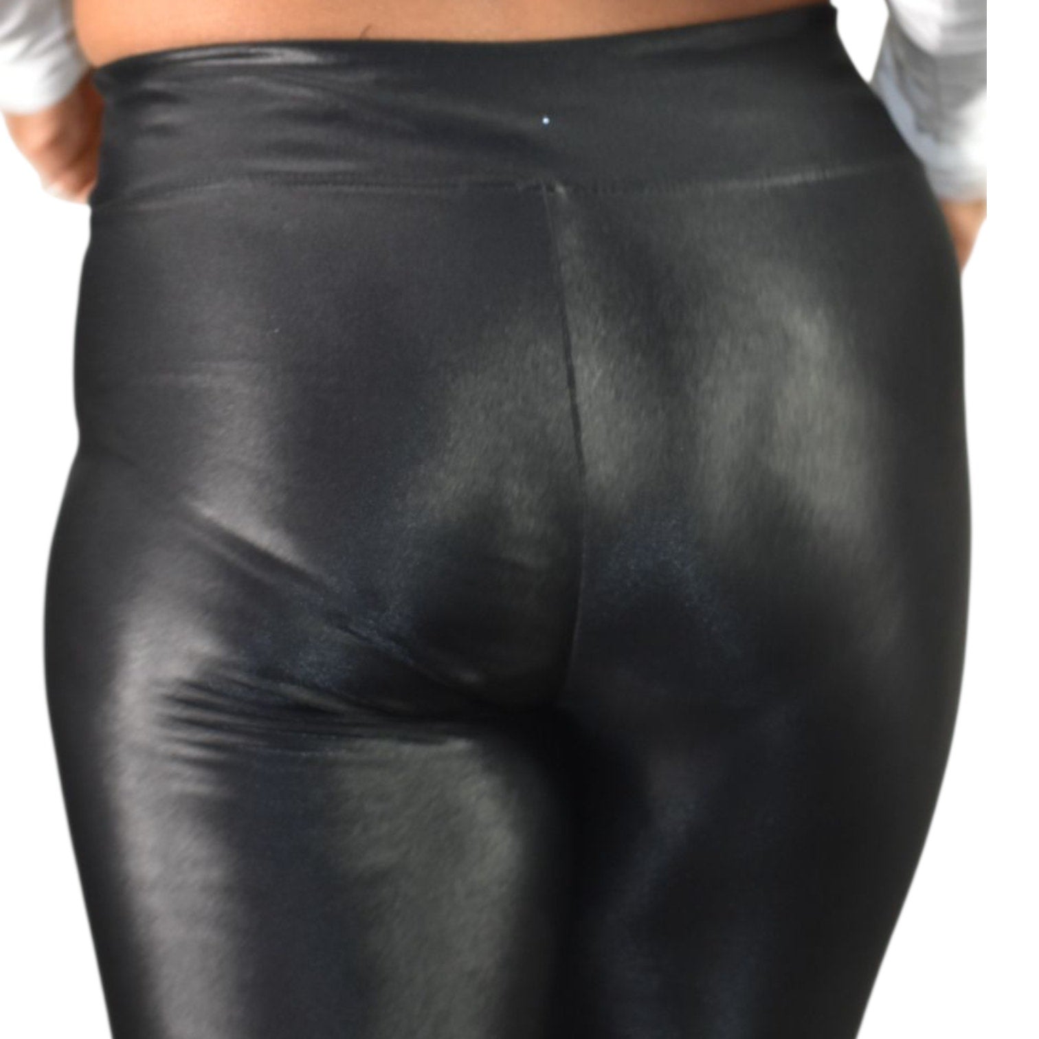 Koral Densonic Bike Shorts Black High Rise Activewear Training Shiny Shimmer Stretch Lycra Medium