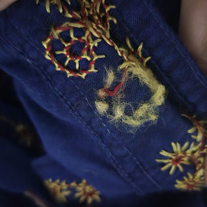 Vintage Fashion Terminal Wrap Pants Purple Tie Dye Blue Tulip Harem Hammer Genie One Size