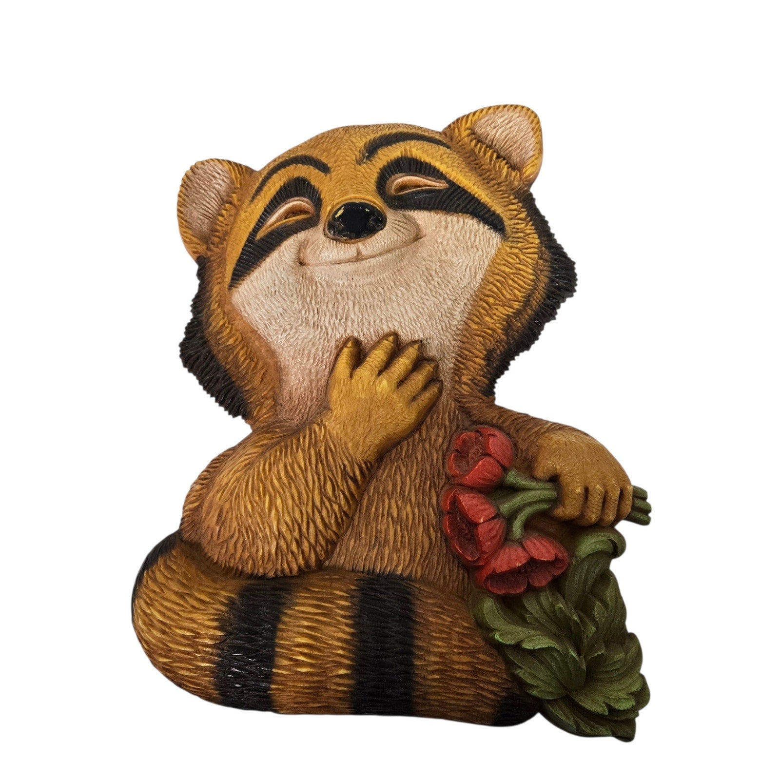 Vintage Raccoon Wall Art Hanging 70s Trash Panda Woodland Whimsical Nostalgia HOMCO Syroco 70s