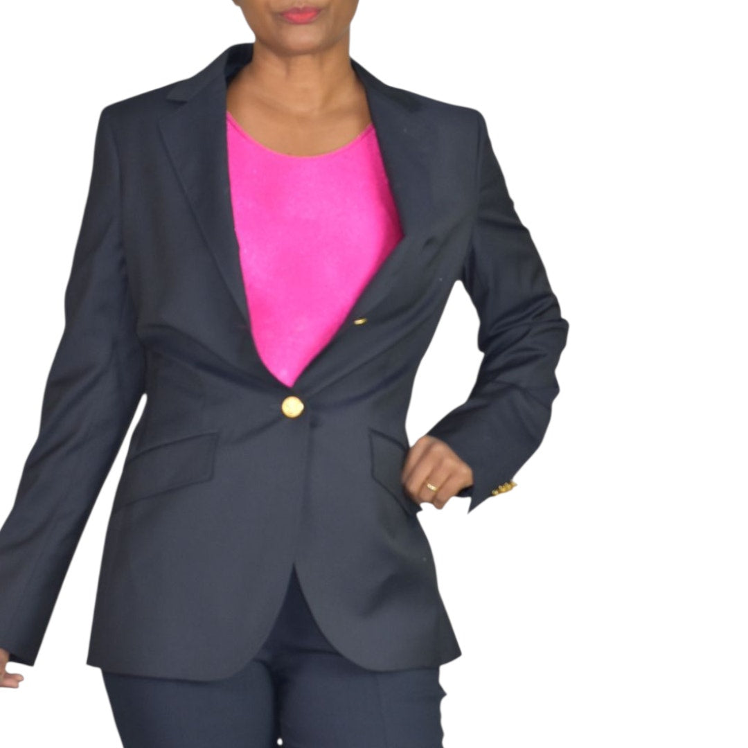 Brooks Brothers Loro Piana Wool Blazer Blue Navy Zelander Dream Wool Italy Gold Buttons 8