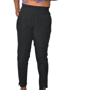 Athleta Brooklyn Ankle Pants Black Tapered Mid Rise Stretch Pockets Casual Pull On 4