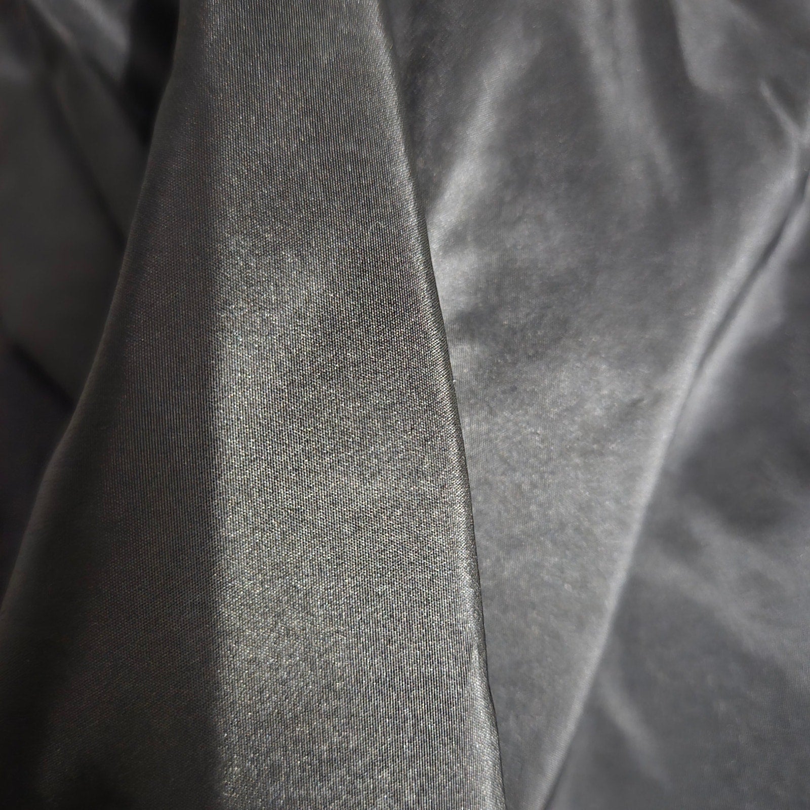 Catherine Regehr Silk Dress Black Wrap Taffeta Evening Formal Shawl Collar Crinoline Henri Bendel Medium