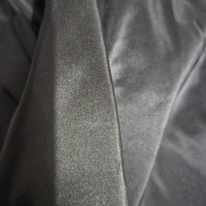 Catherine Regehr Silk Dress Black Wrap Taffeta Evening Formal Shawl Collar Crinoline Henri Bendel Medium