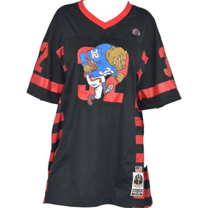 Hustle Gang Bear Jersey Black Red Shirt Football Grid Iron Streetwear Graphic Big Tall Mens 3X