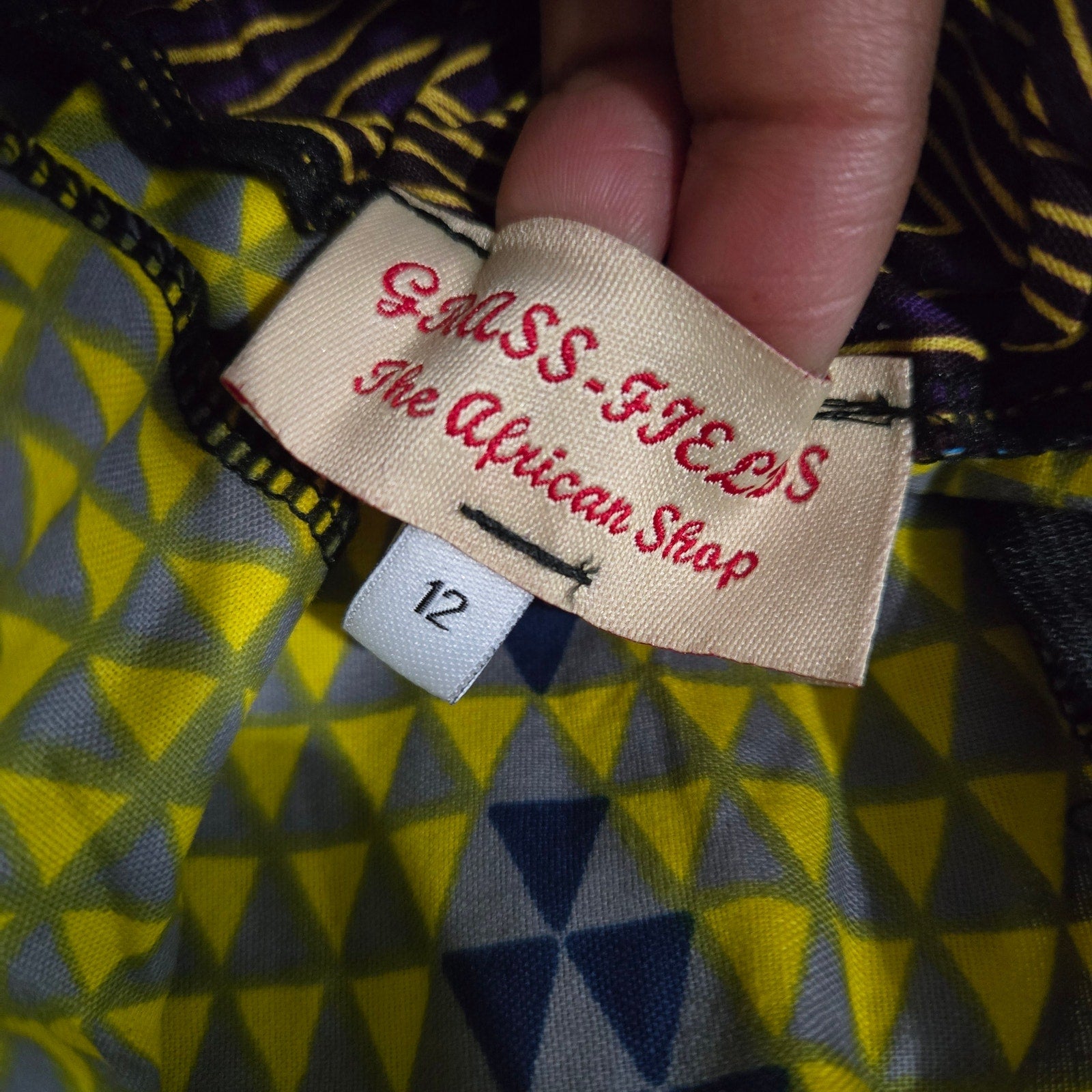 Grass Fields Ankara Wide Leg Crop Pants Yellow Culottes Gaucho African Print Small Medium