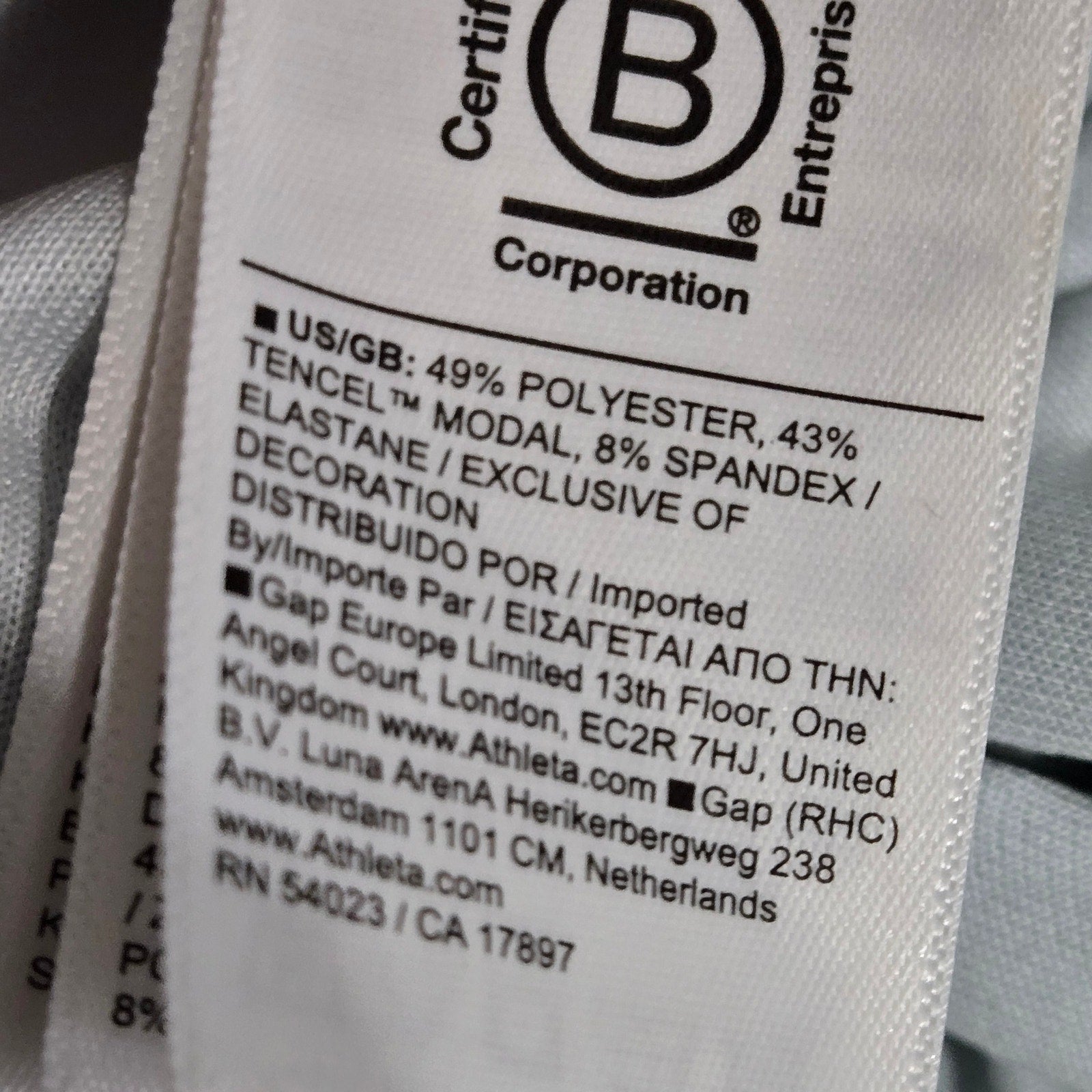 Athleta Seasoft Straight Pant Blue Pastel  Mid Rise Tencel Modal Athletic Pull On Drawstring Medium