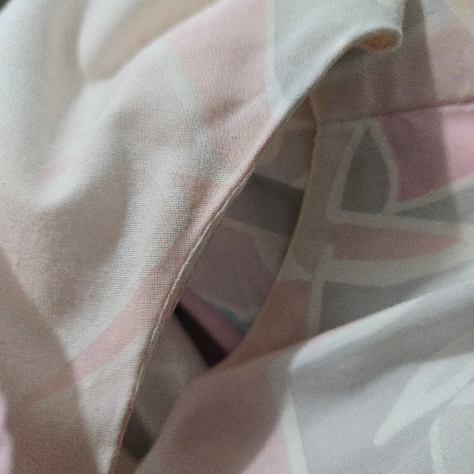 Vintage Hilda Hawaii Dress Pink Pastel Hawaiian Floral Maxi Tiered Eyelet Muumuu Small