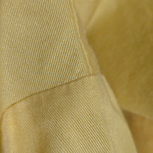 Derek Lam Twist Front Midi Dress Yellow Waist Cutout Poplin Cotton Tiered Medium 40 8