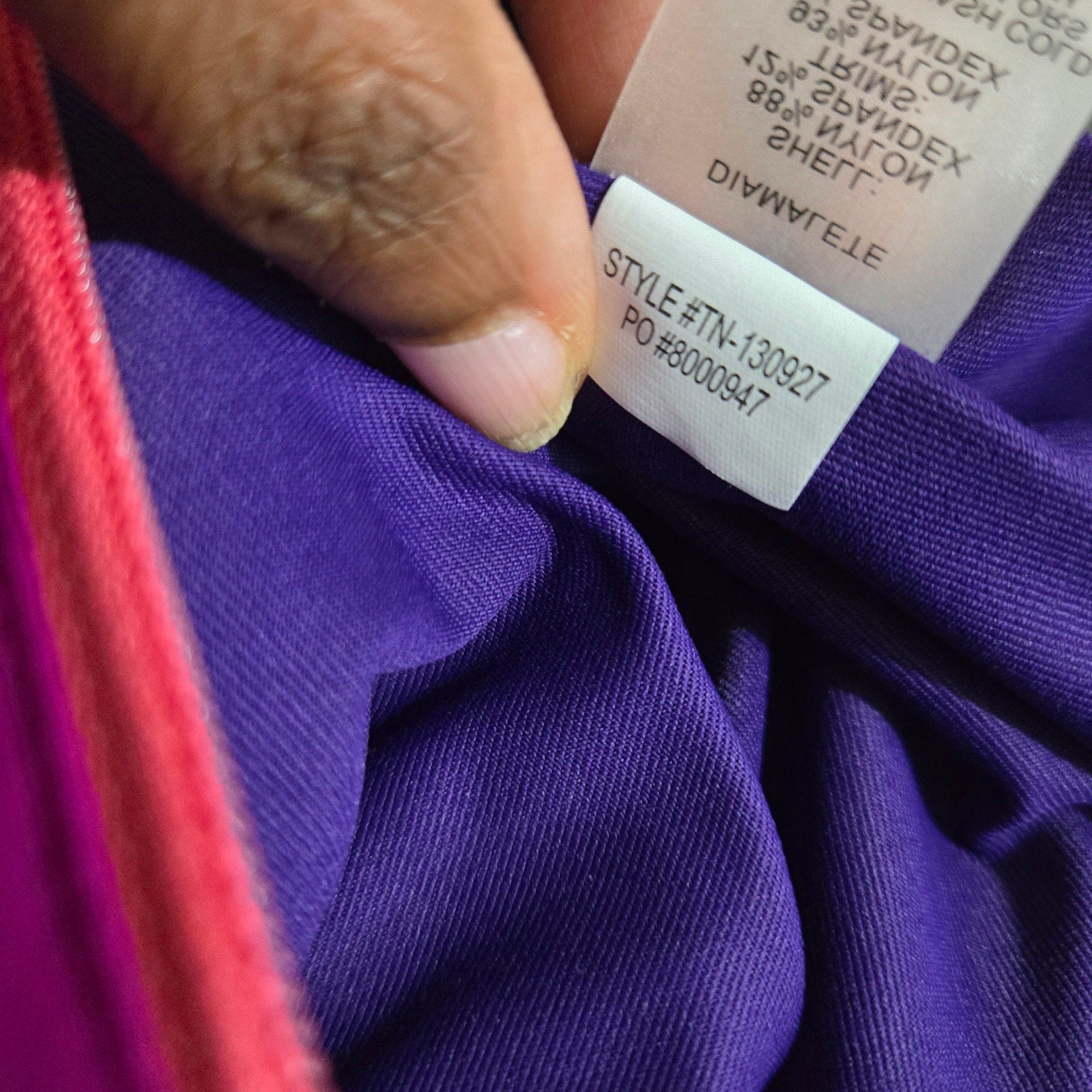 Title Nine Athletic Dress Purple Colorblock Active Sporty Casual A Line Fit Flare Small