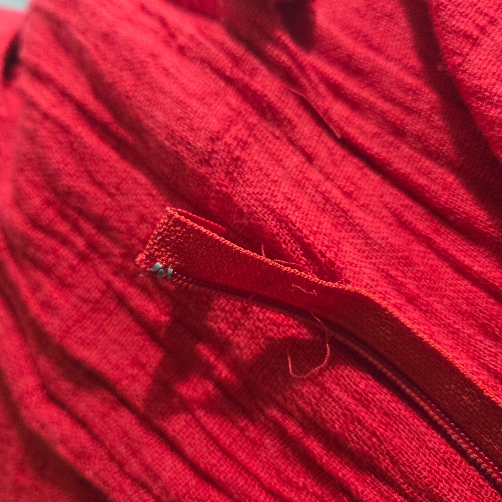 Vintage Arthur Max Blazer Jumpsuit Red One Piece Cotton Gauze Baggy Relaxed 90s Large