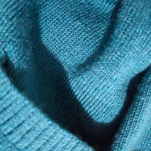 J Jill Longline Cardigan Sweater Green Teal Blue Long Duster Knit Classic Medium