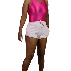 Free People Wear The Wind Blows Shorts Pink FP Movement Lounge Knit Drawstring Pockets Small