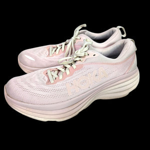 Hoka Bondi 8 Pink Road Running Sneaker Shoes Rocker Fitness Run Comfort Low Top 10