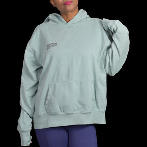 Talentless Elements Hoodie Sweatshirt Green Pastel Unisex Kangaroo Pocket Thick Size Large