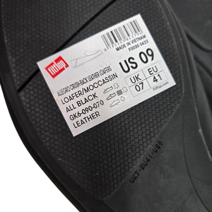 FitFlop Allegro Crush Back Loafer Flats Black Leather Moccasins Dynamicush Comfort 9