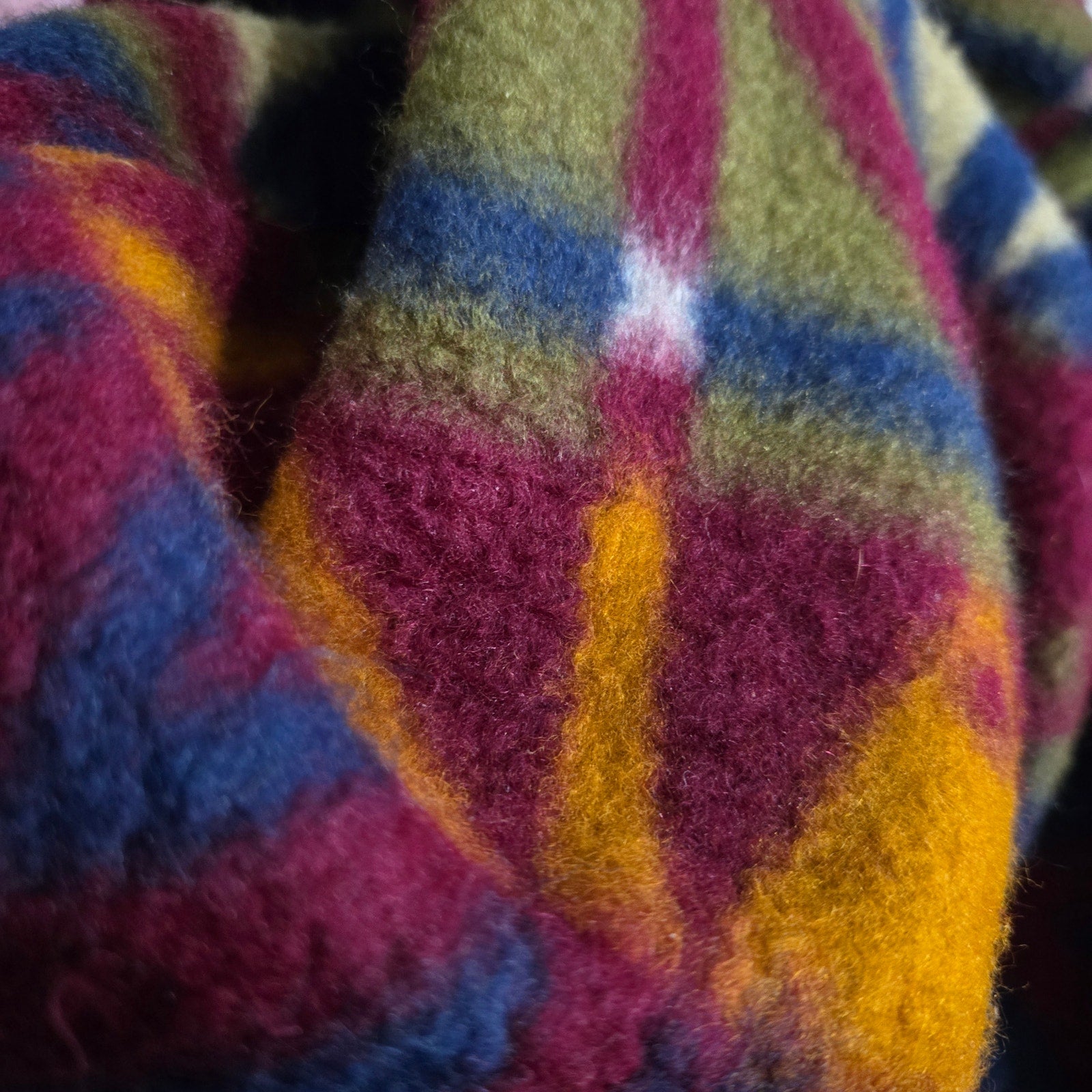 Vintage Jordache Concepts Fleece Jacket Ski Pullover Aztec Geometric Hooded 90s Medium