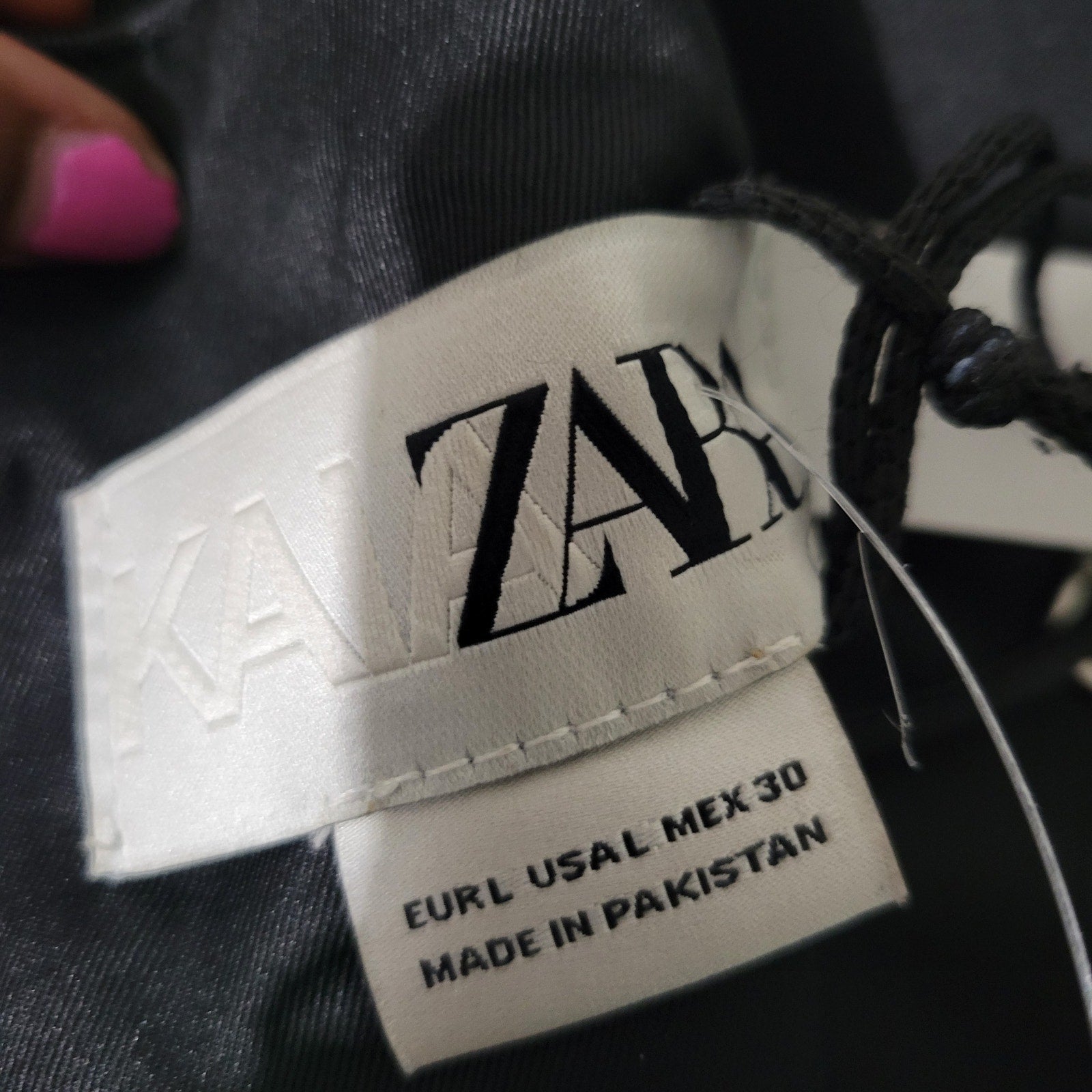 Zara Leather Crop Top Black Strappy Bustier One Shoulder Halter Tube Boxy Kaia Gerber Size Large