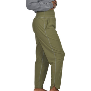 Carbon38 Jogger Green Olive Slim Relaxed Lounge High Rise Tulip Hem Size Large