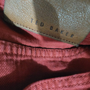 Ted Baker Tinned Sardines Jeans Red Denim Button Fly Straight Leg Slim Cotton Size 32 Mens