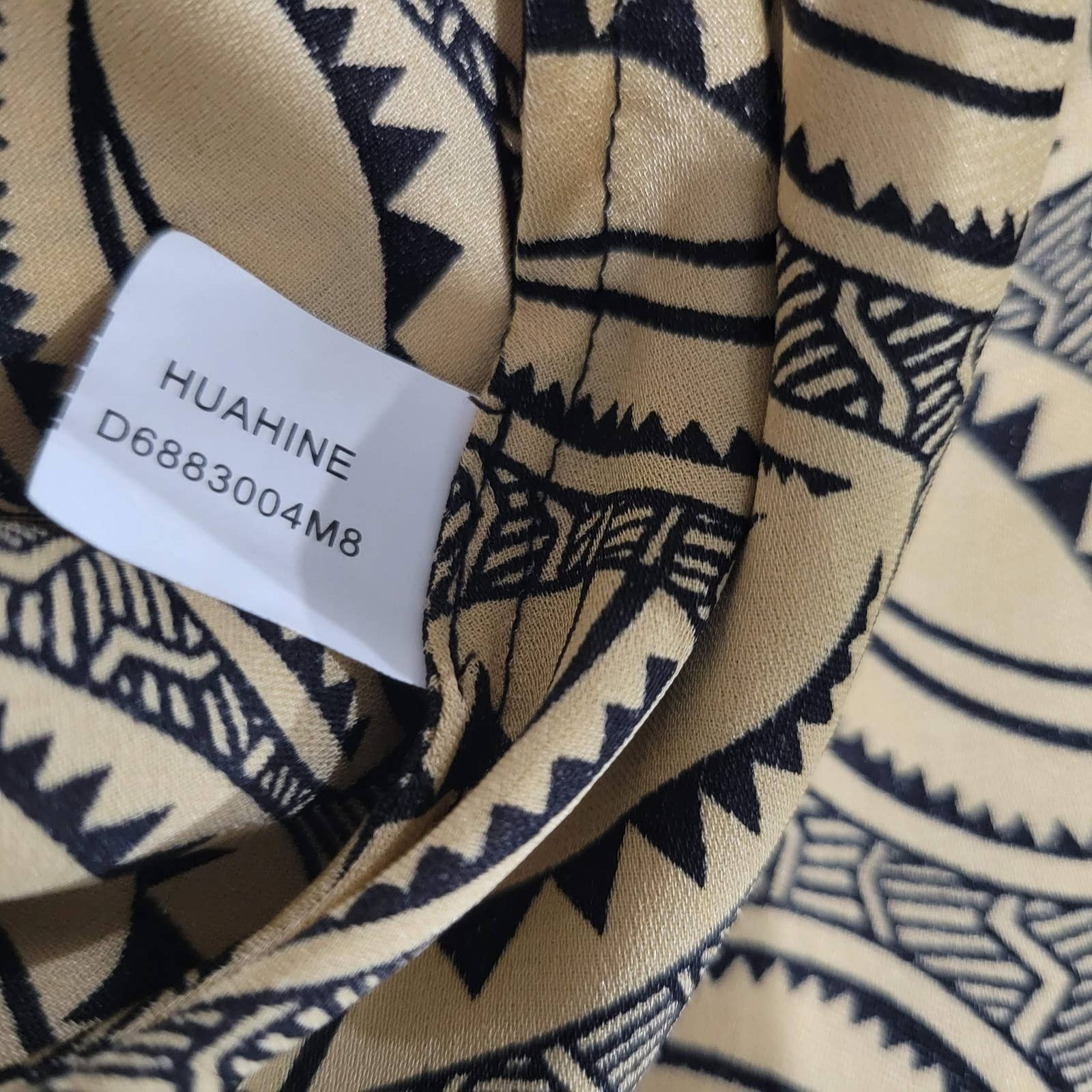 Diane Von Furstenberg Huahine Slip Dress Tan Black Silk Print Tank Satin Size 8