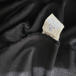 Vintage Vanity Fair Bloomers Shorts Black Nylon Lingerie Ruffle Bow Size 5 Small