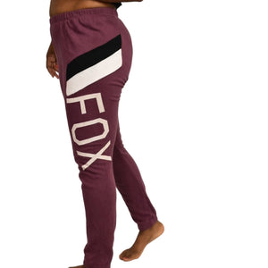 Wildfox Fox Knox Sweatpants Purple Berry Joggers Track Pants Fleece Size Small