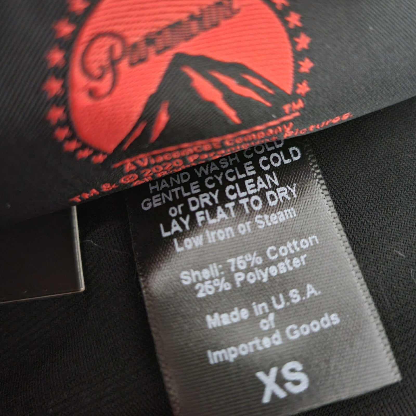 La Femme En Noir Sleepy Hollow Gothic Tales Dress Black Wiggle Velour Bodycon Puff Sleeve Size XS