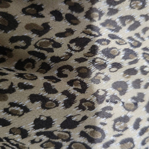 Ann Taylor Dress Vintage Brown Silk Cheetah Animal Print Bias Cut Size 2P Petite