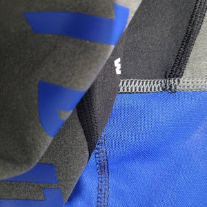 Nike Dri Fit Leggings Blue Colorblock Power Hyper Training Mesh High Waist Full Length Size Small
