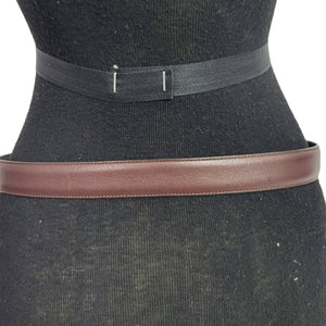 Vintage Coach Belt Brown Cognac Smooth Leather 8400 Brass Buckle Classic Size Medium