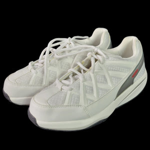 MBT Sport Rocker Sneakers Walking Shoe White Fitness Curved Sole Comfort Size 6.5