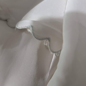 Antique Jrai Bed Jacket White 40s Vintage Retro Glam Nursing Bow Size Small