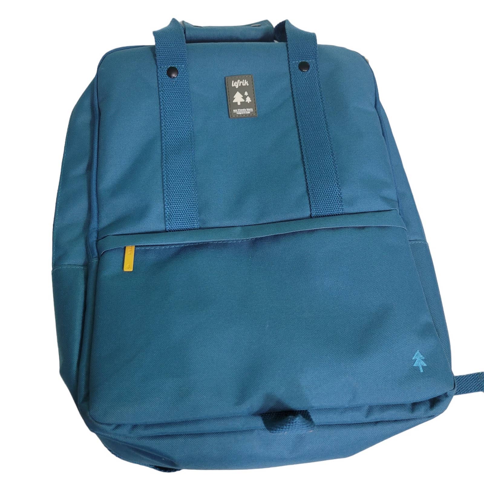 Lefrik Daily Backpack Blue Commuter Tablet Padded Laptop Bag Adjustable 15 Inch