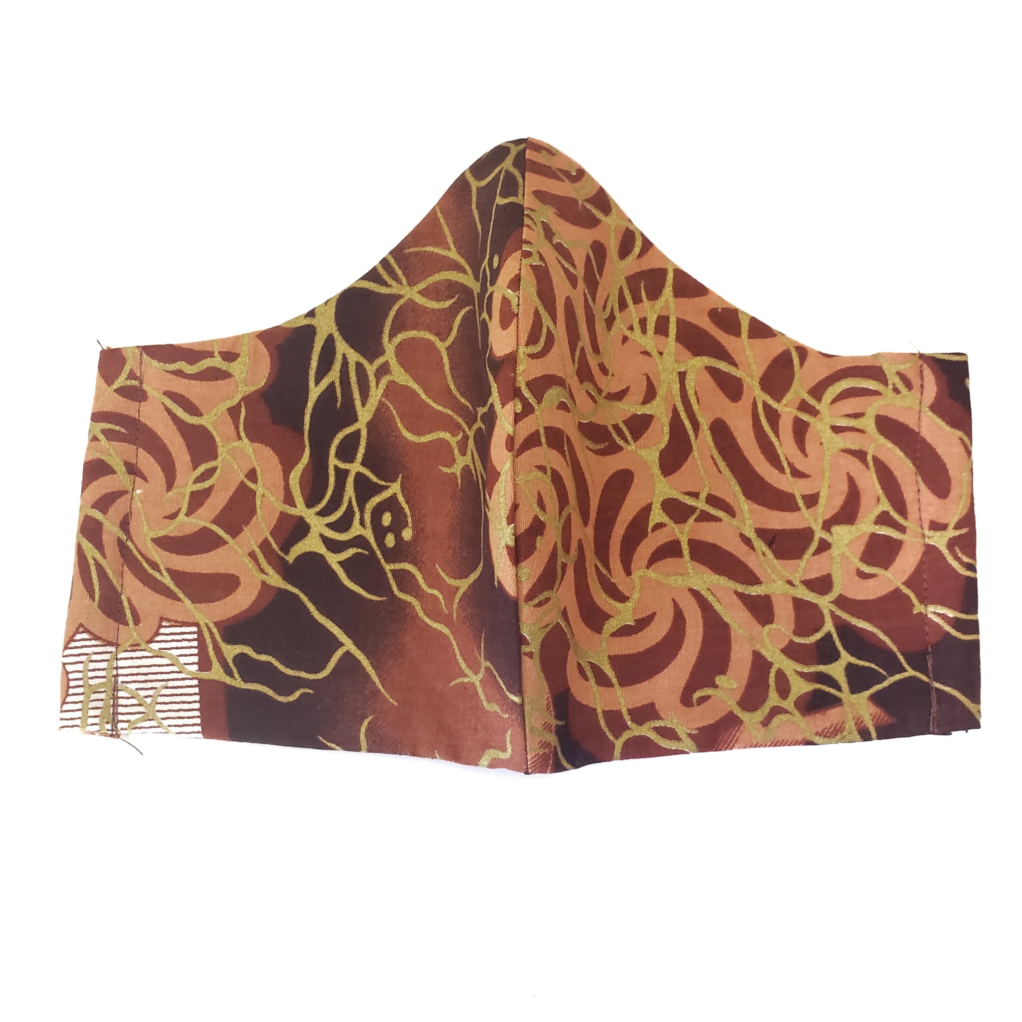 Cloth Face Mask Ankara African Print Batik Fabric 3 Layer
