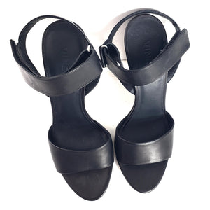 Vince Genna Sandals Black Heels Size 9