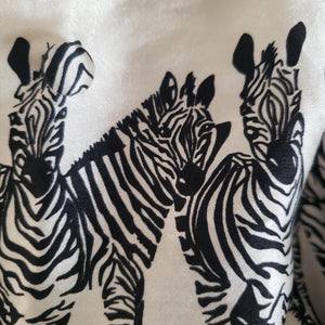 Vintage Jessica Holbrook Silk Zebra Blouse Size Large