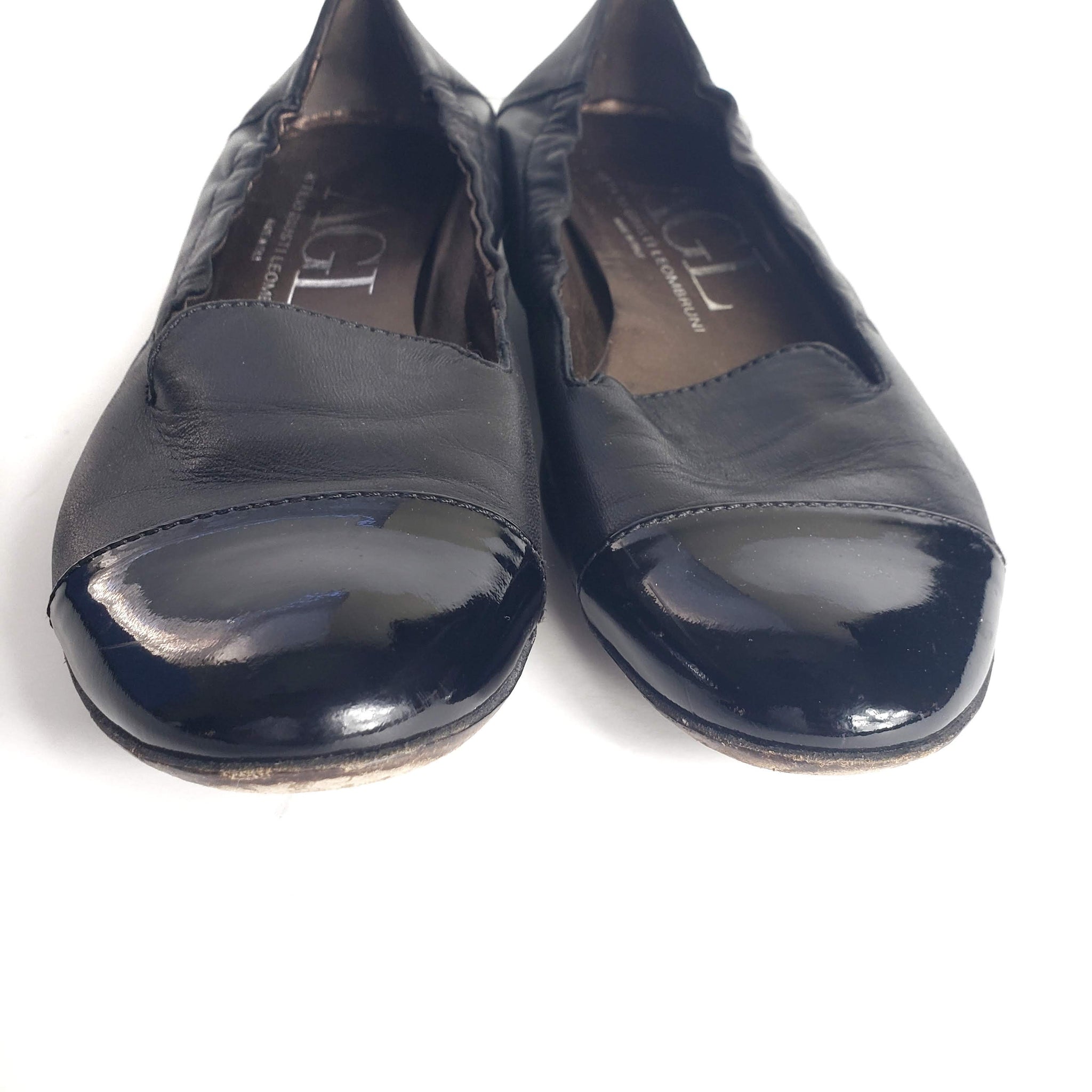 AGL Smoking Flats Loafers Size 8