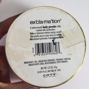 Vintage 90s Exclamation Body Dusting Powder