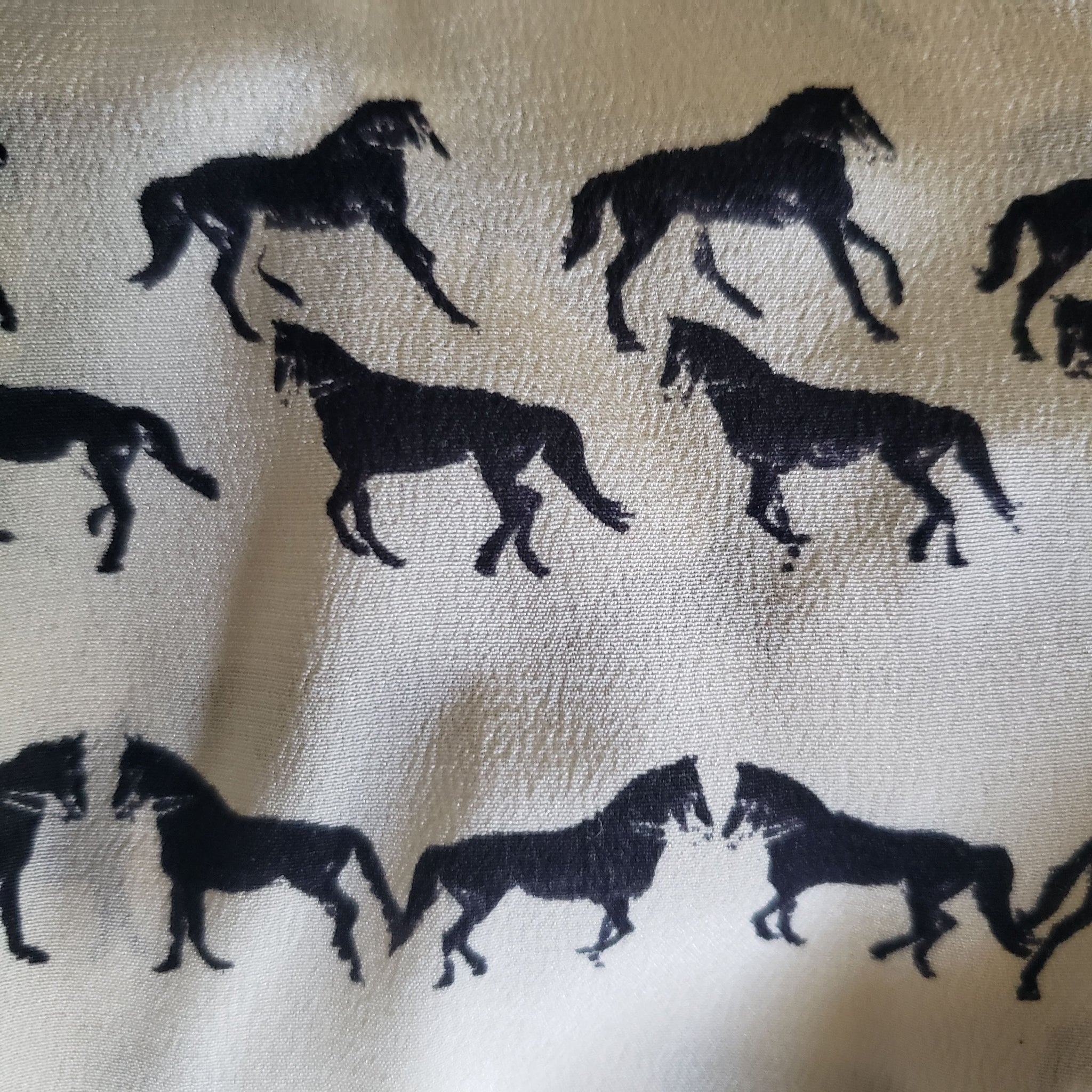 Club Monaco Krista Horse Print Silk Shirt Size Small