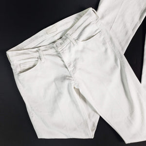Mother The Runaway White Flare Jeans Size 27