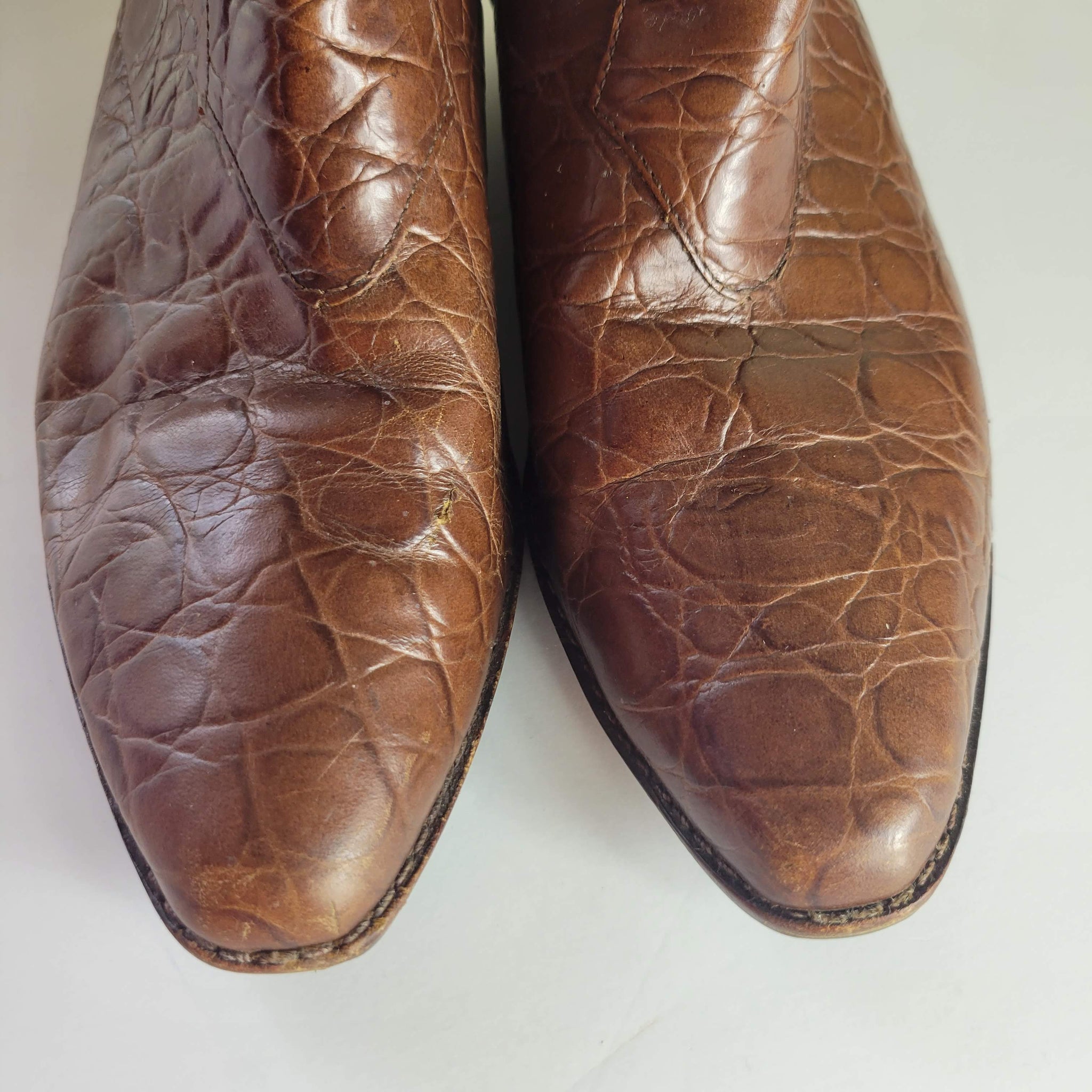 Vintage Unisa Croc Cowboy Boots Size 7.5