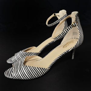 Seychelles Hazel Striped Kitten Heel Sandals Size 11