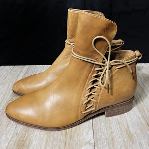Antelope Ankle Booties Wrap Around Laces Size 9