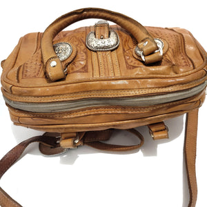 Vintage Hand Tooled Leather Bag