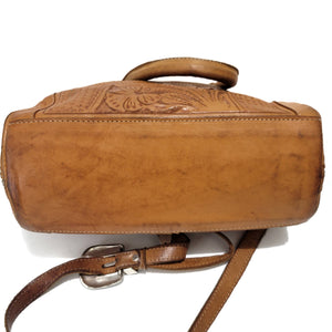 Vintage Hand Tooled Leather Bag