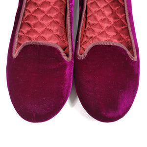 Cole Haan Morgan Pink Velvet Loafers Size 8
