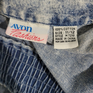Vintage Avon Fashions Acid Washed Jumpsuit Size Small
