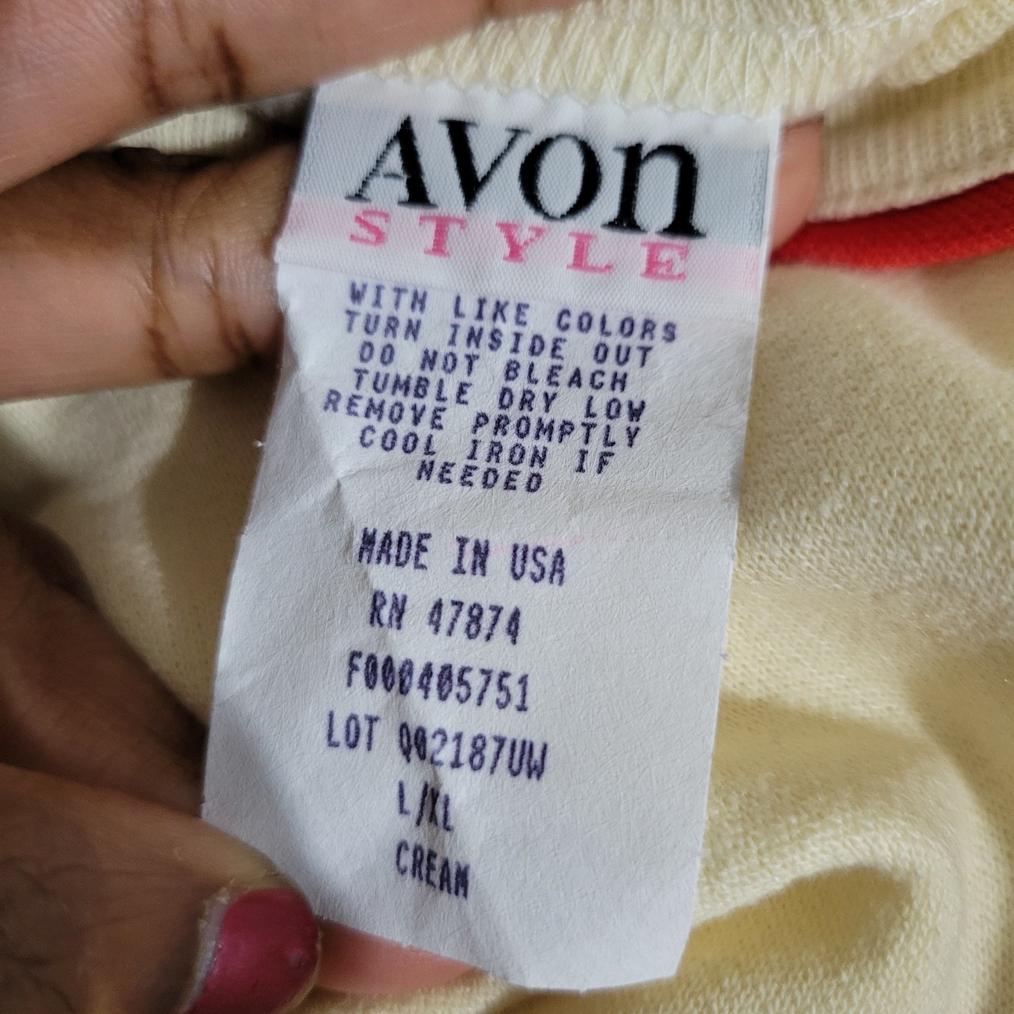 Vintage Avon Style Nightshirt Size Large